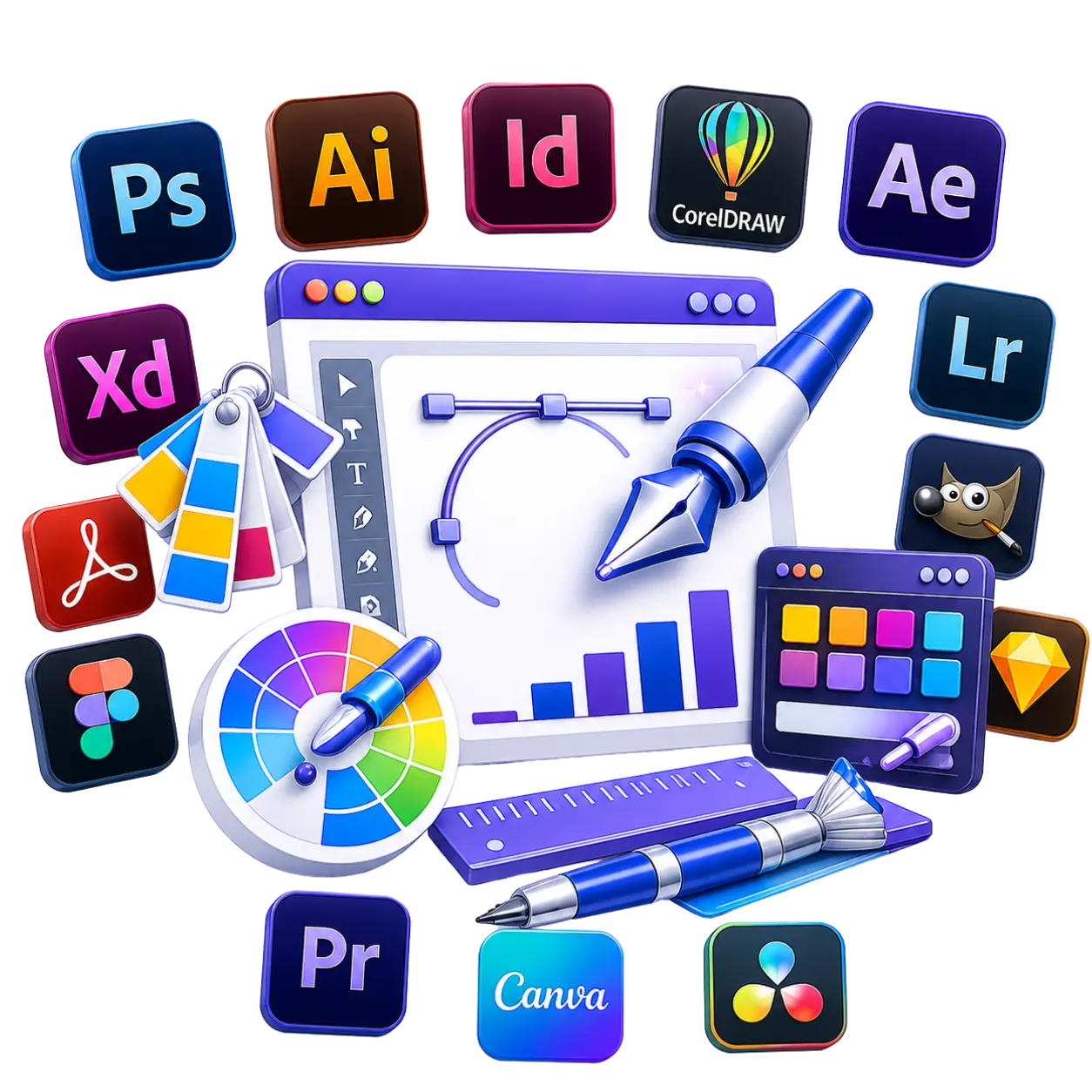 Digihub Group graphic design portfolio showing brand identity and marketing creatives