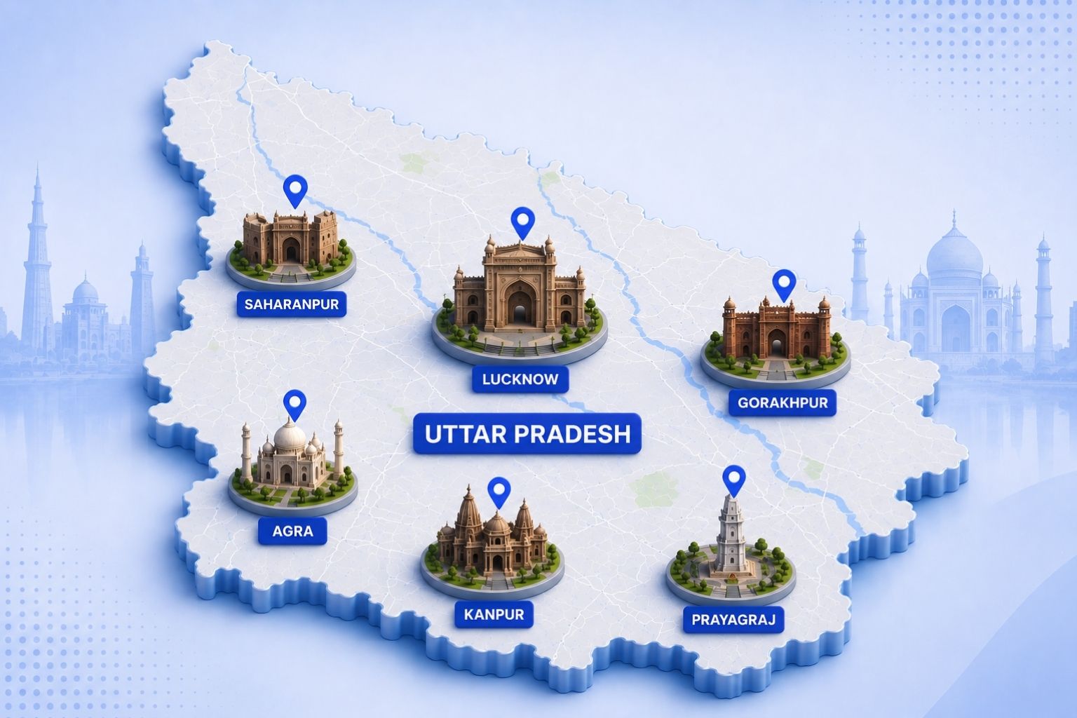 Digihub Group digital marketing services available across Uttar Pradesh